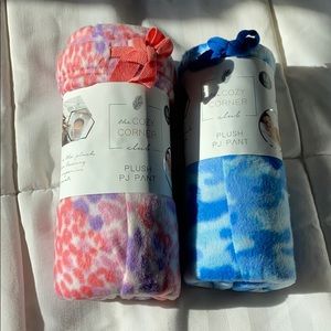 plush pj pants set